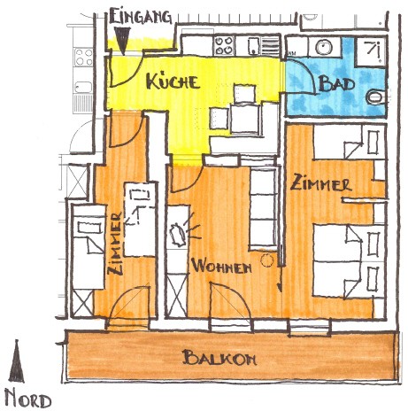 Grundriss Ferienwohnung Spitzköfele